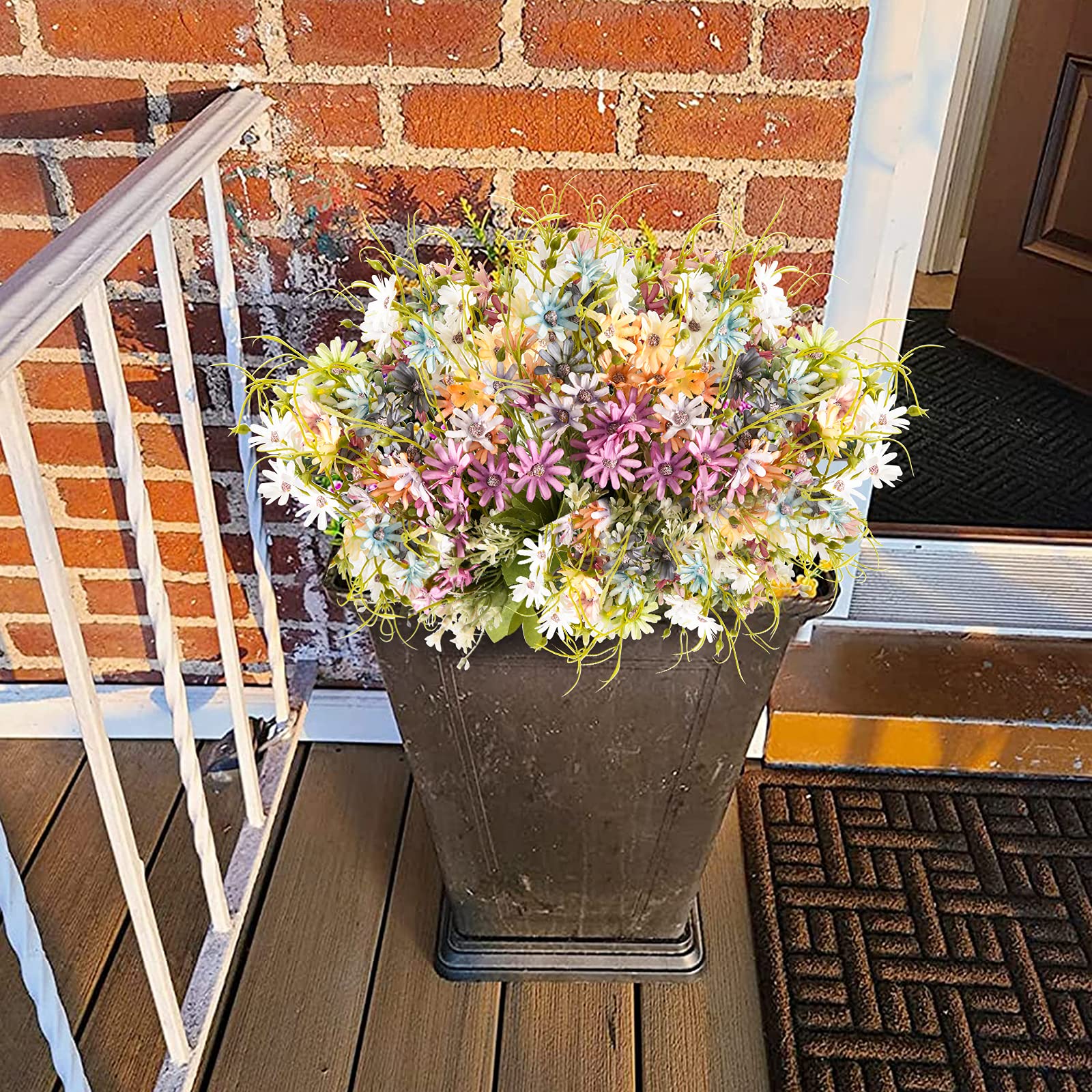 AUMVEYI daisy faux flowers with removable stems for flexible arrangements