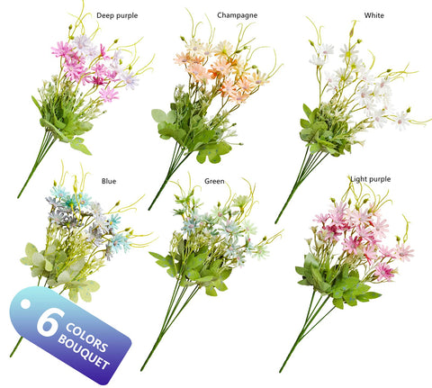AUMVEYI outdoor silk flowers UV protected for centerpieces in sunlit spaces