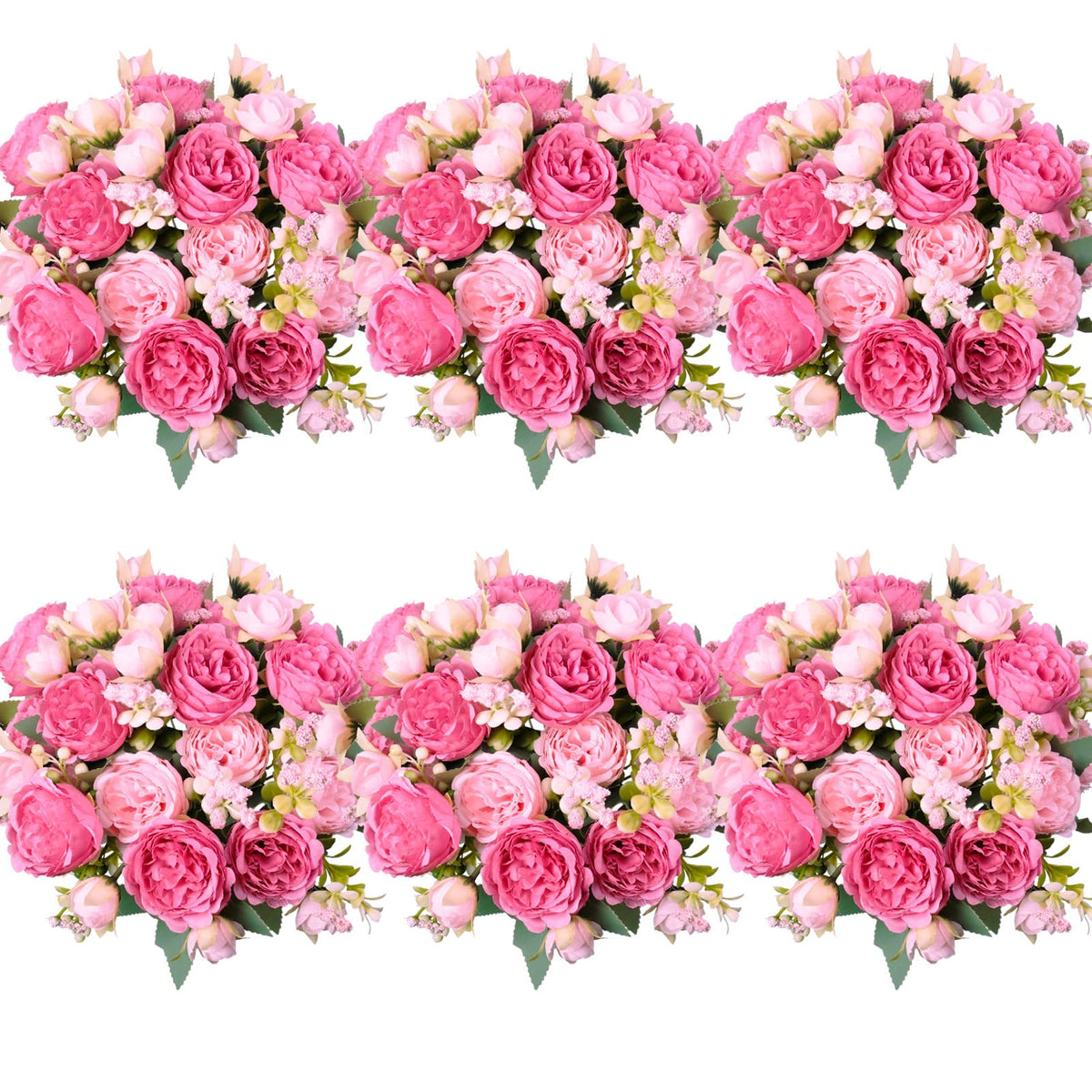 AUMVEYI artificial peonies bouquet with silk blooms for enduring centerpieces.