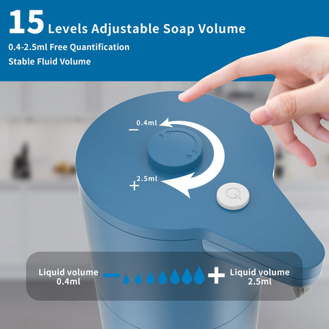 Aunmaon touchless soap dispenser sensor in action for hygienic kitchen tasks.