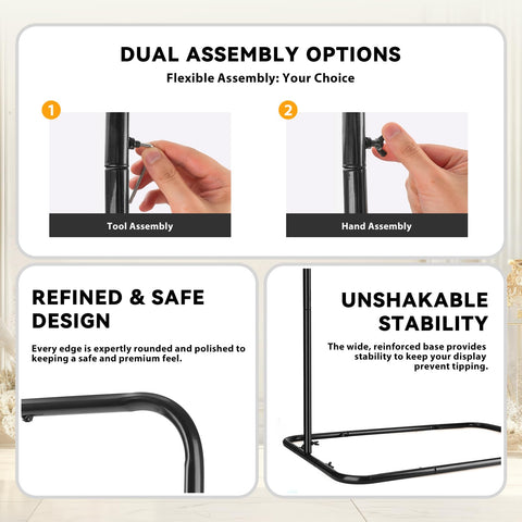 AuntyFey modular easel showing tool-free assembly for quick setup