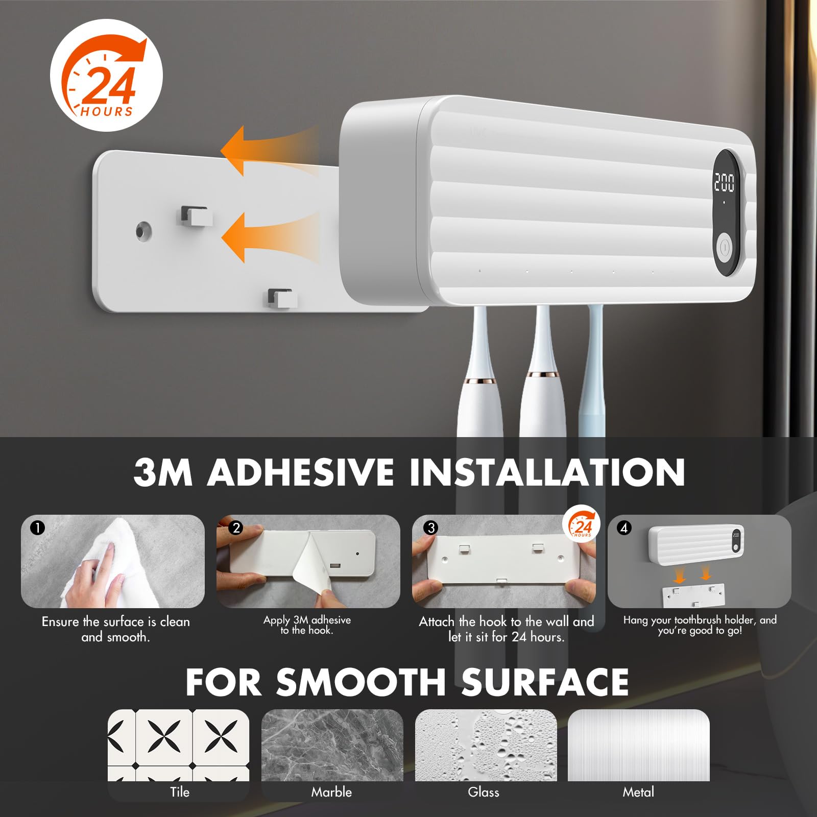 AuntyFey Sanitizeri timer 200/400s feature enables efficient cleaning sessions.
