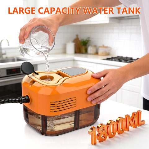 AuraFutur steam cleaner with six level control for varied surfaces.