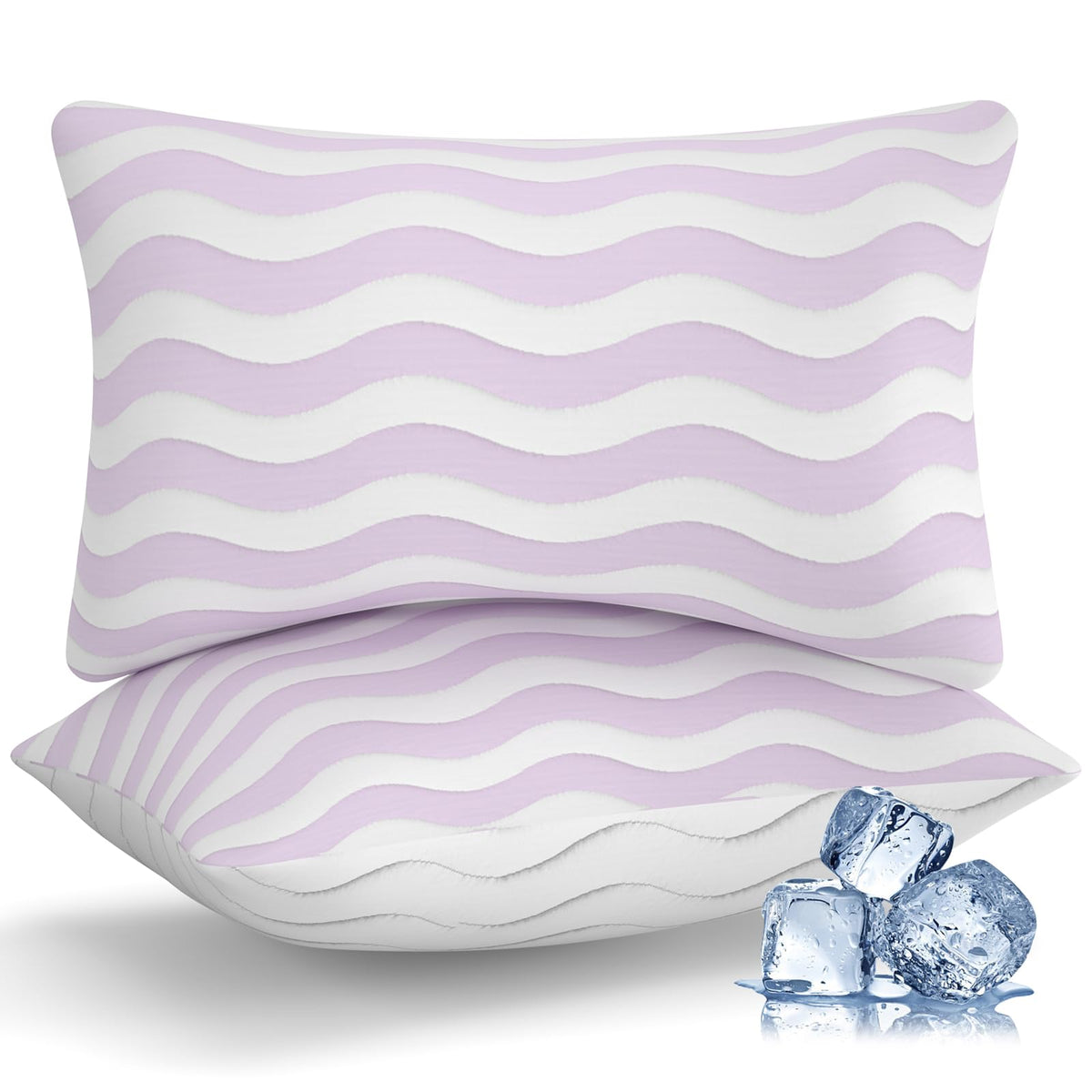 Auranta Pillows cooling fabric side highlights cooling comfort for hot nights