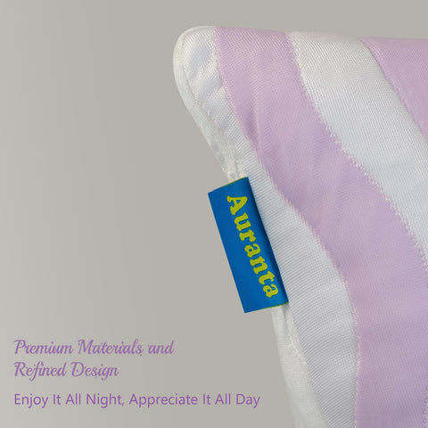 Auranta Pillows sleeping-positions-guide supports side, back, and stomach sleeping comfort