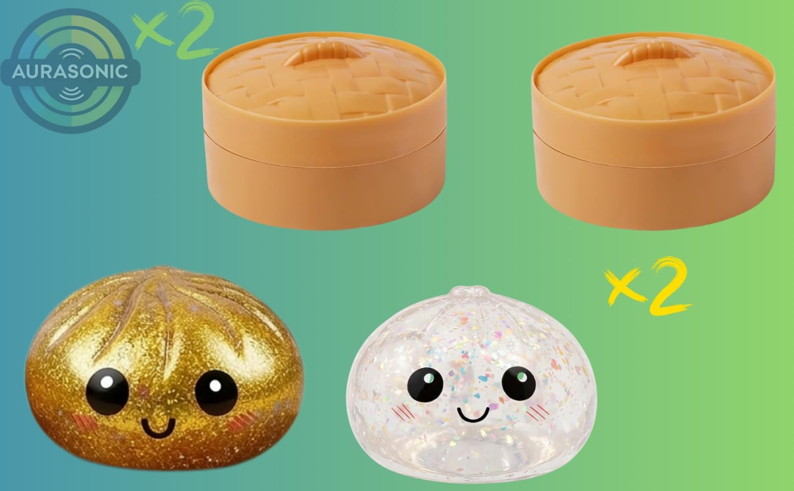 Aurasonic Desk Decor Dumplings—cute desk accent pieces.
