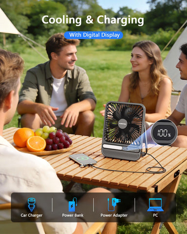 AURATHEA travel fan quiet motor keeps ambient sound low for sleep