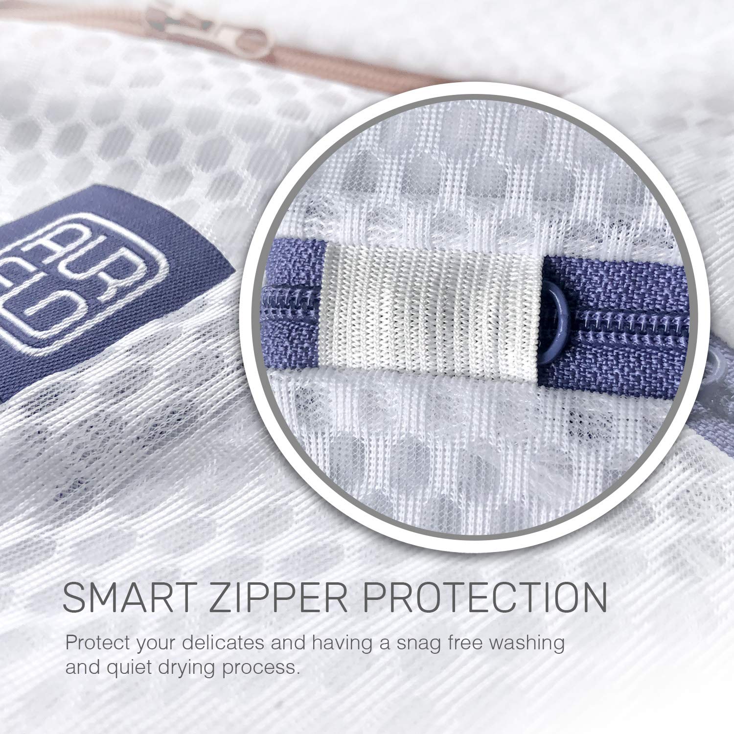 125g honeycomb mesh balances breathability with protection for lingerie-like items.