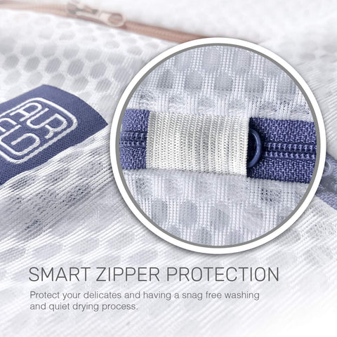 125g honeycomb mesh balances breathability with protection for lingerie-like items.