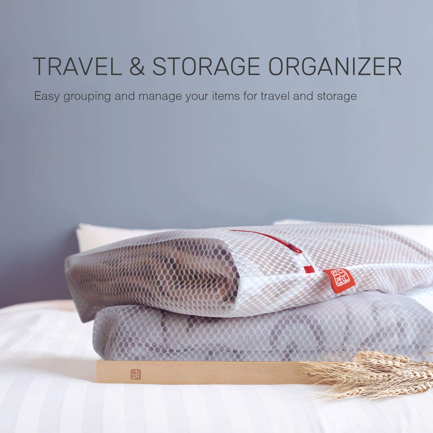 AURFLO travel organizer bag for compact packing.