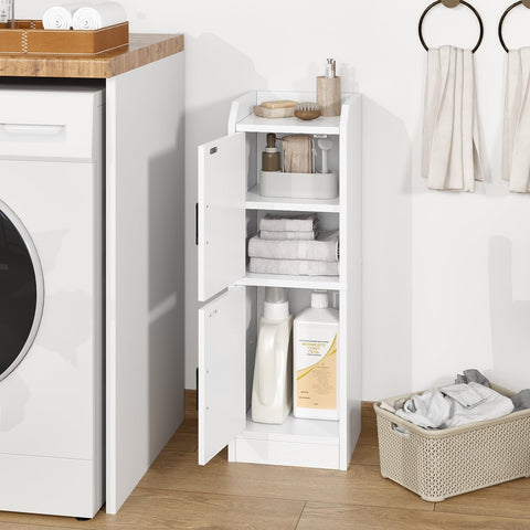 AURINEST narrow cabinet with easy-access two-door design.