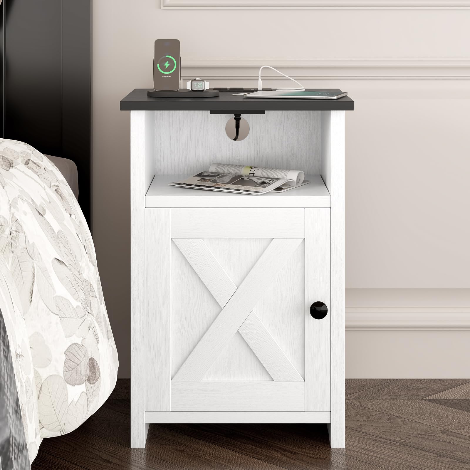 AURINEST two-tone wood grain texture detail adds rustic charm.