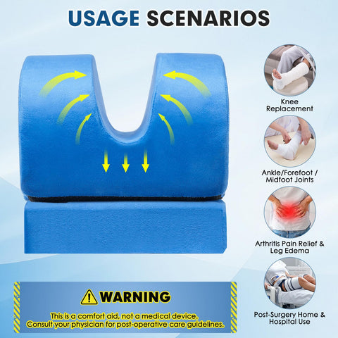 AUROPEAK knee pillow removable washable cover for easy care
