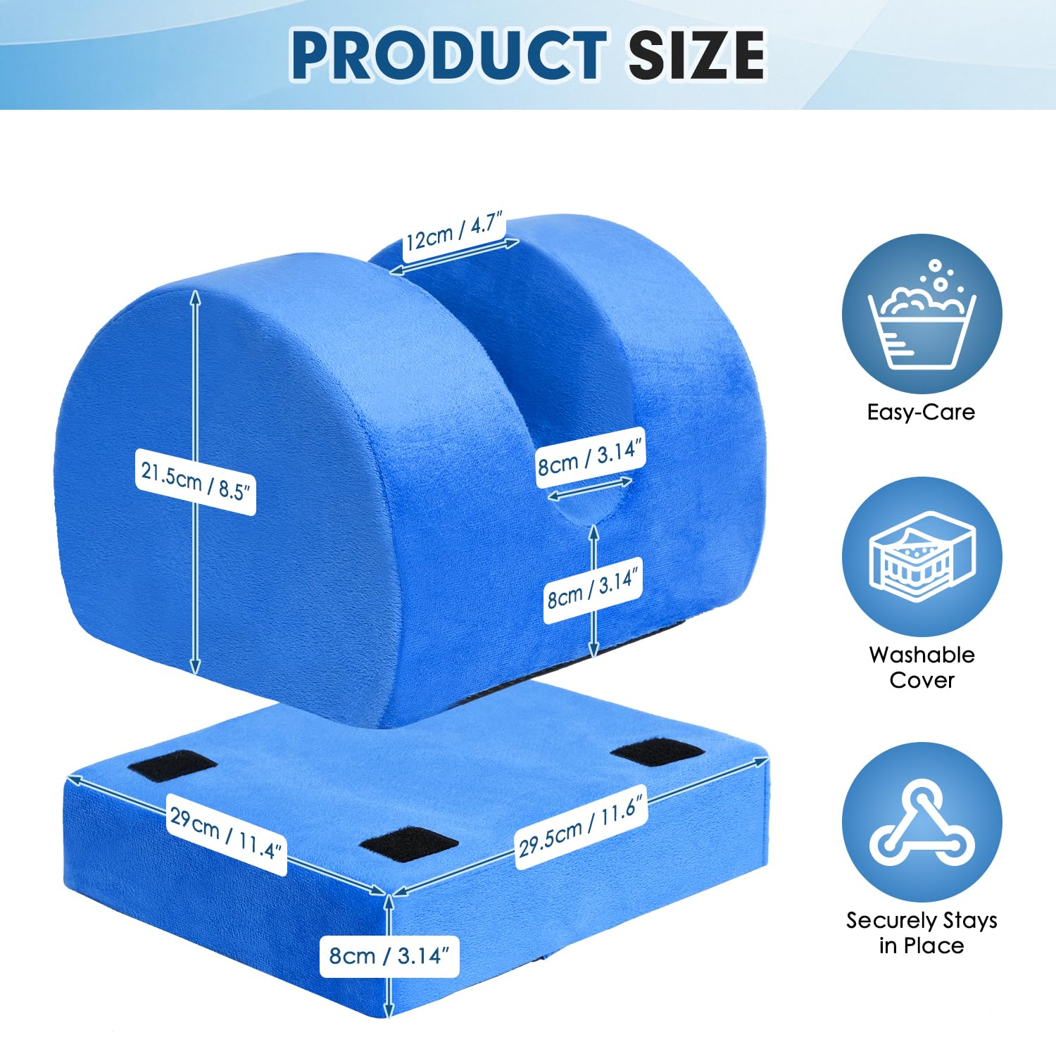 AUROPEAK leg elevation pillow soft cover enhances comfort during recovery