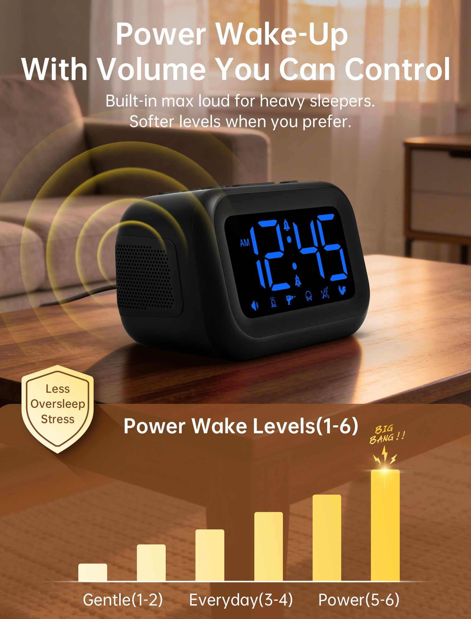 AuroraCalm six-sound selector shows variety for different mornings.