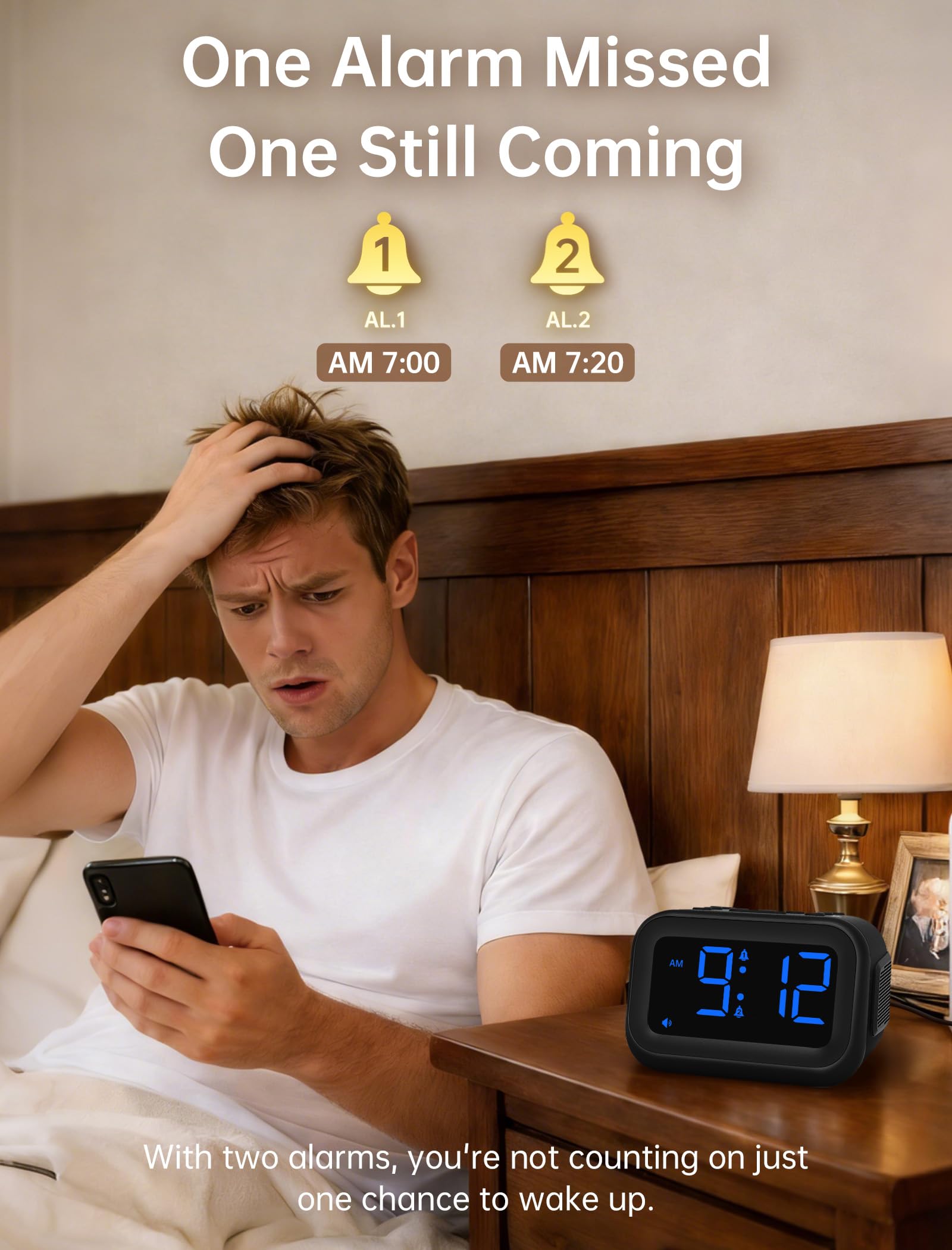 AuroraCalm backup battery memory indicator for outage-safe settings.