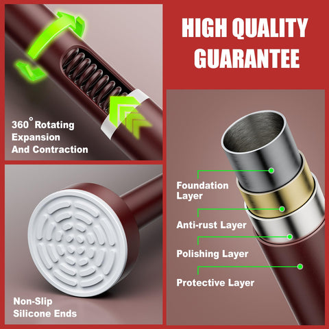 Ausemku adjustable-width rod demonstrates 32-80 inch versatility.