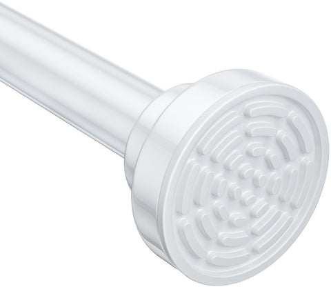 Ausemku shower rod tension extended, 32-80 inch fit for versatile bathroom setup.