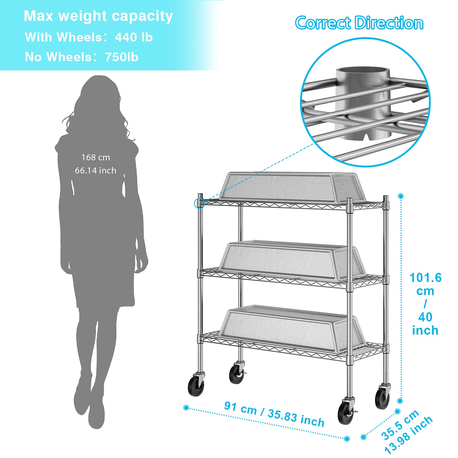 Auslar adjustable shelves, customizable height for tall items.