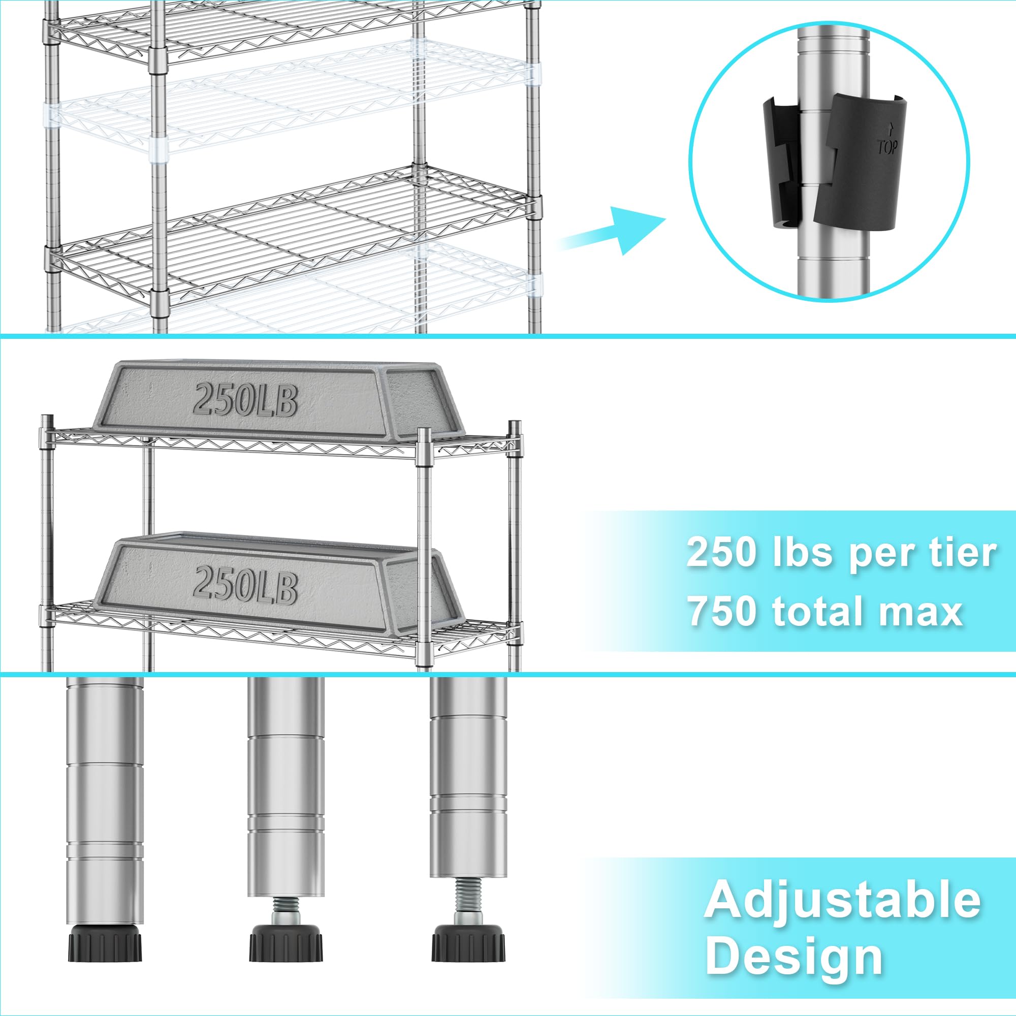 Auslar pantry, office, and garage storage for versatile organization.