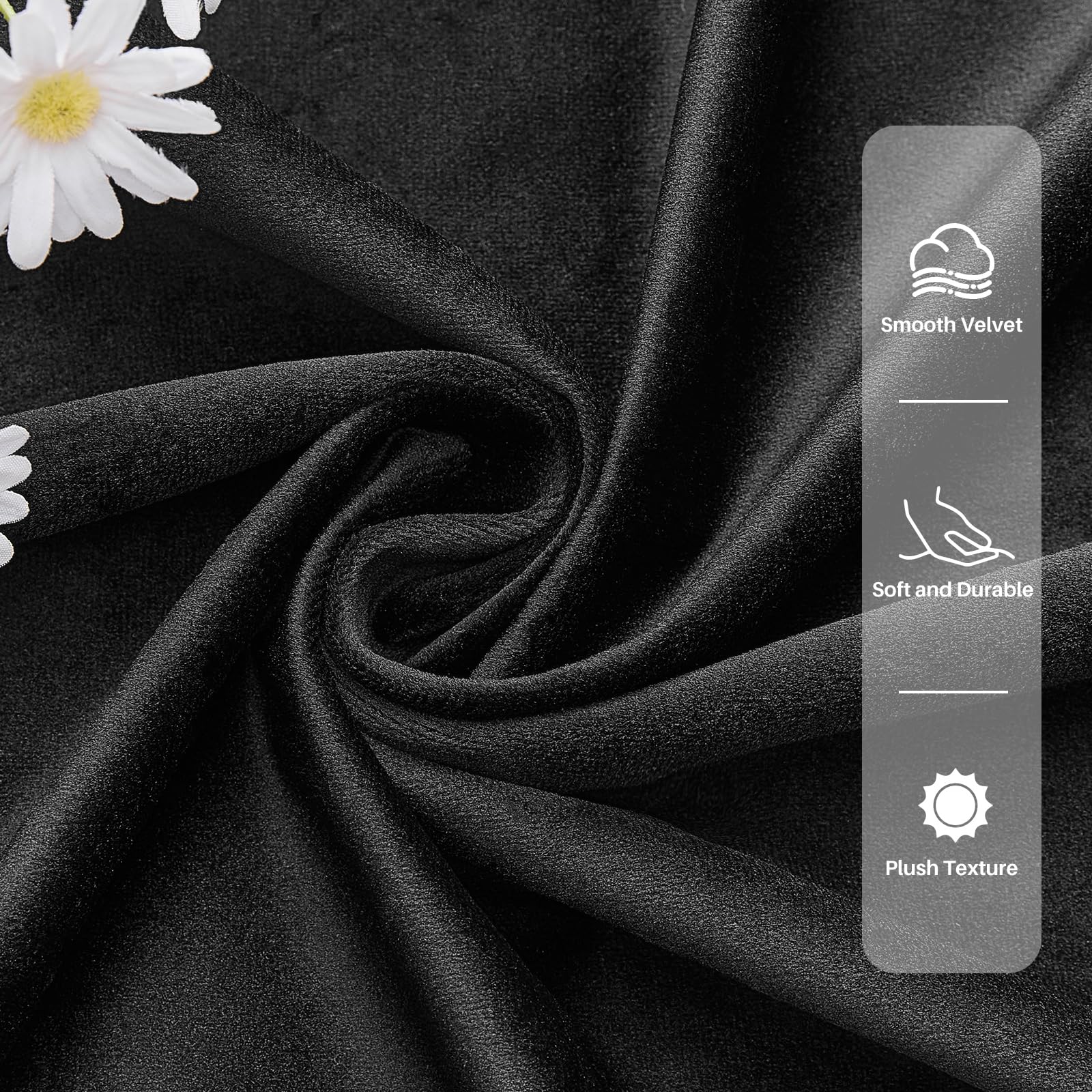 AUSSPVOCT velvet curtains block light and reduce ambient noise for calmer spaces.