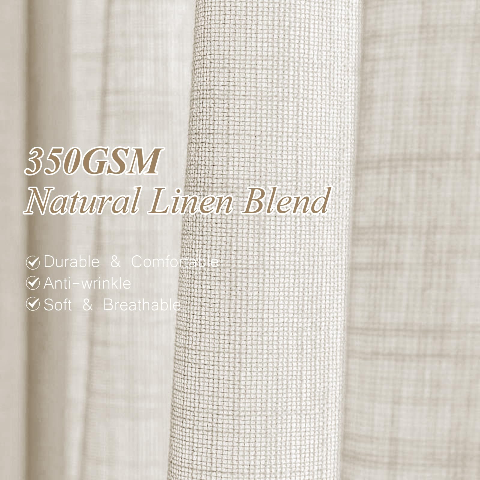 AUSSPVOCT easy-care curtains are machine washable for busy homes.