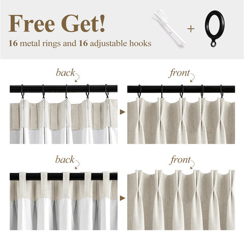 AUSSPVOCT hardware pack with rings and hooks included for easy hanging.