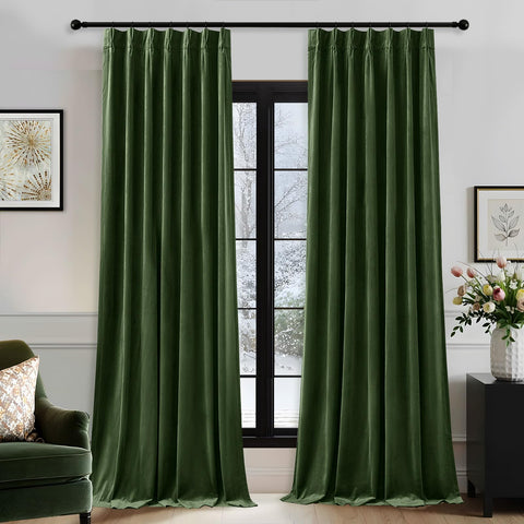 AUSSPVOCT pinch-pleat velvet detail enhances silhouette and texture
