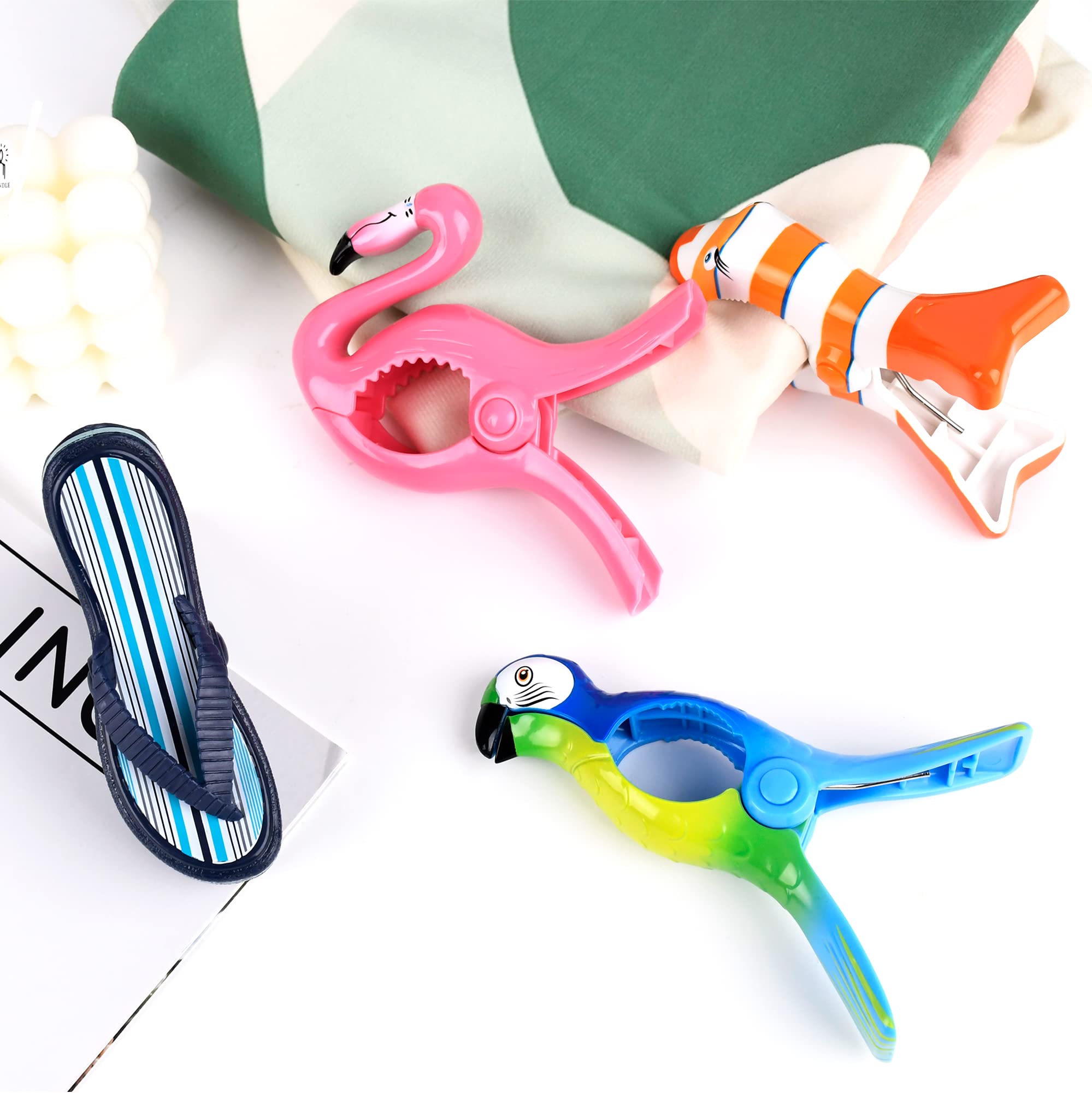 Autubin clownfish towel clip 02 durable clamp keeps towels in place