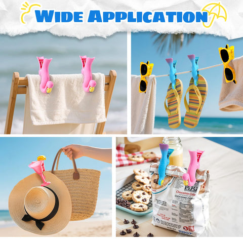 Autubin sunglasses clip keeps towels attached at poolside