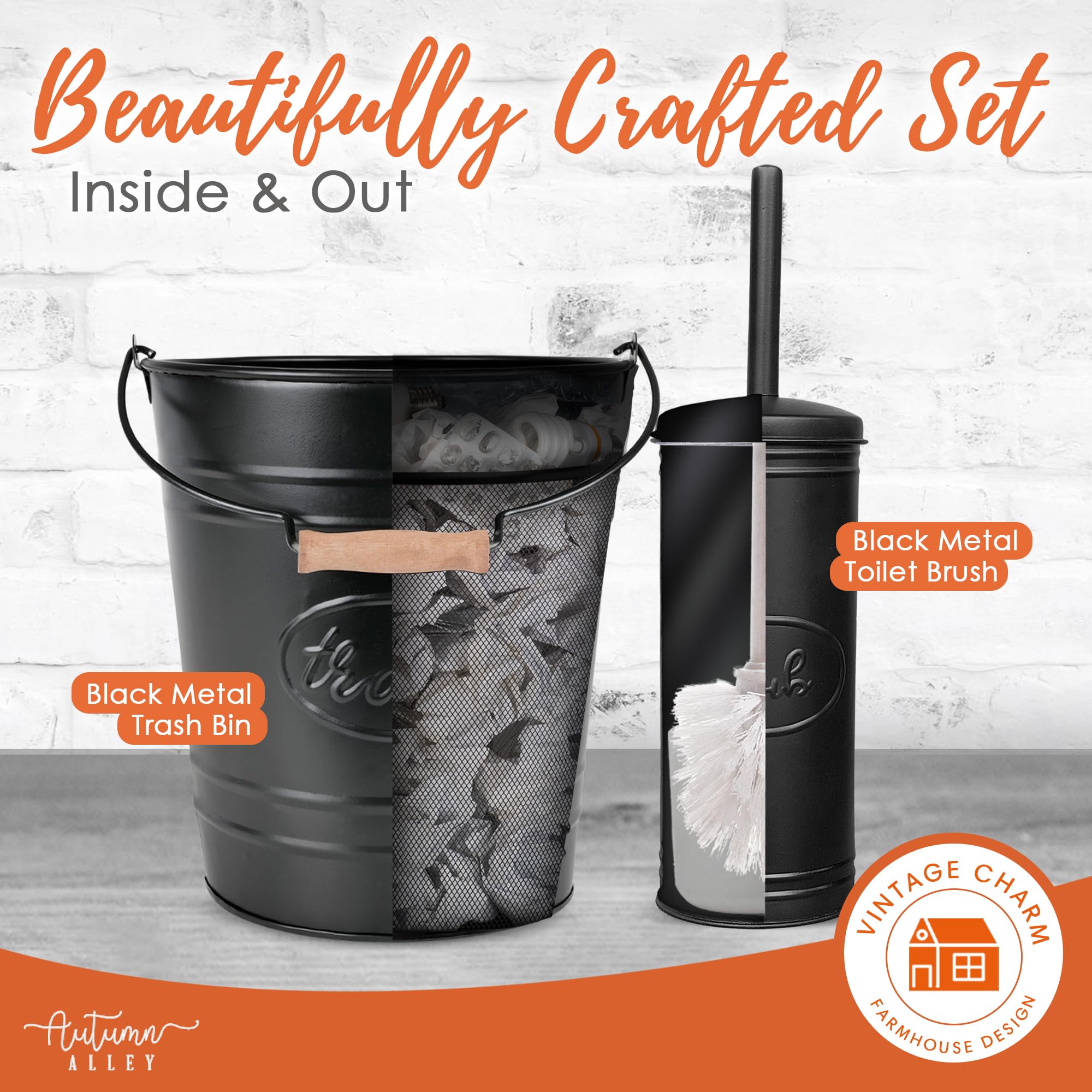 Autumn Alley compact design fits tight corners for neat bathrooms