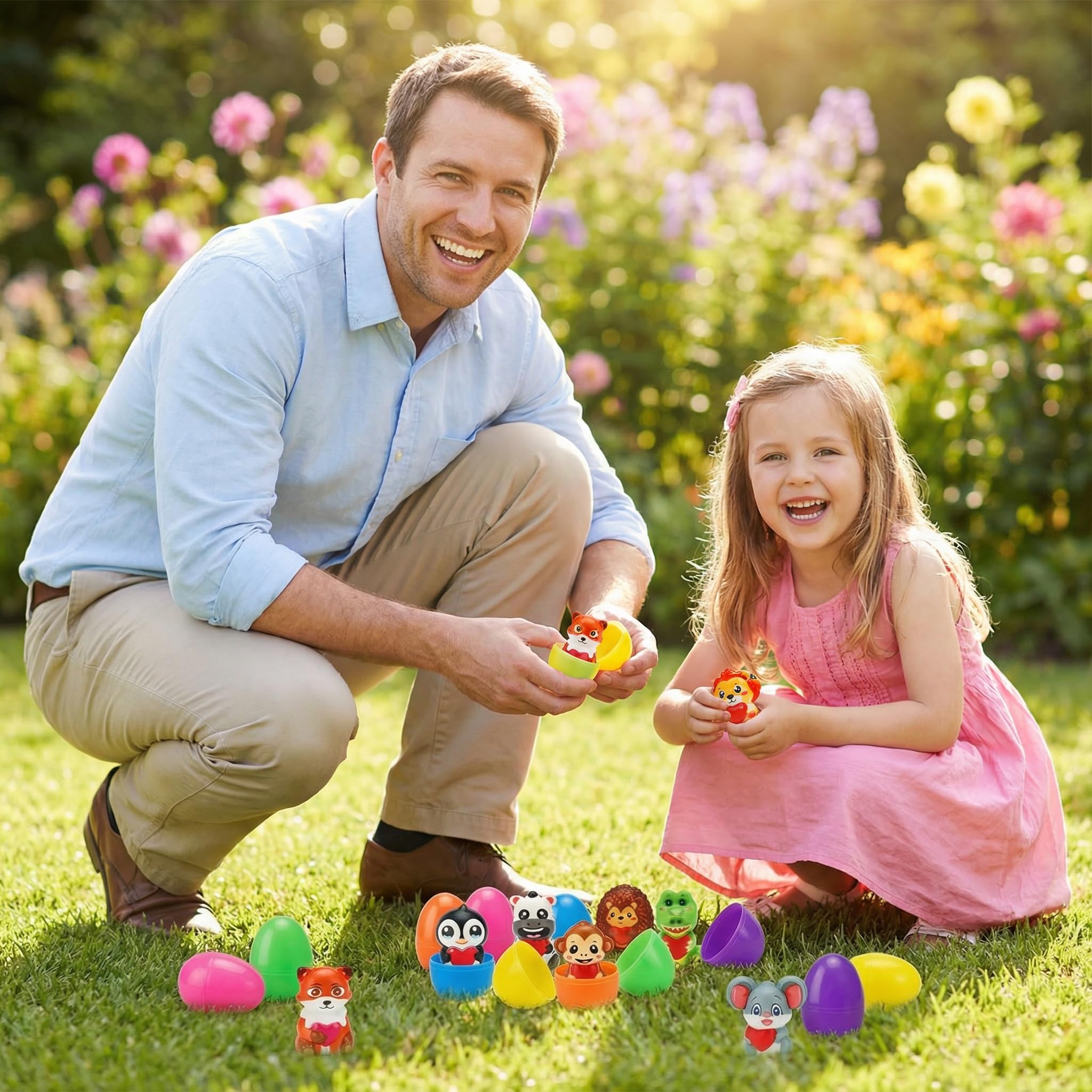 AUUGUU durable plastic eggs resist playtime wear during parties and hunts.