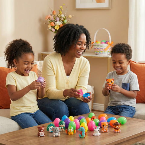 AUUGUU soft, squeezable animal toys fit tiny hands.