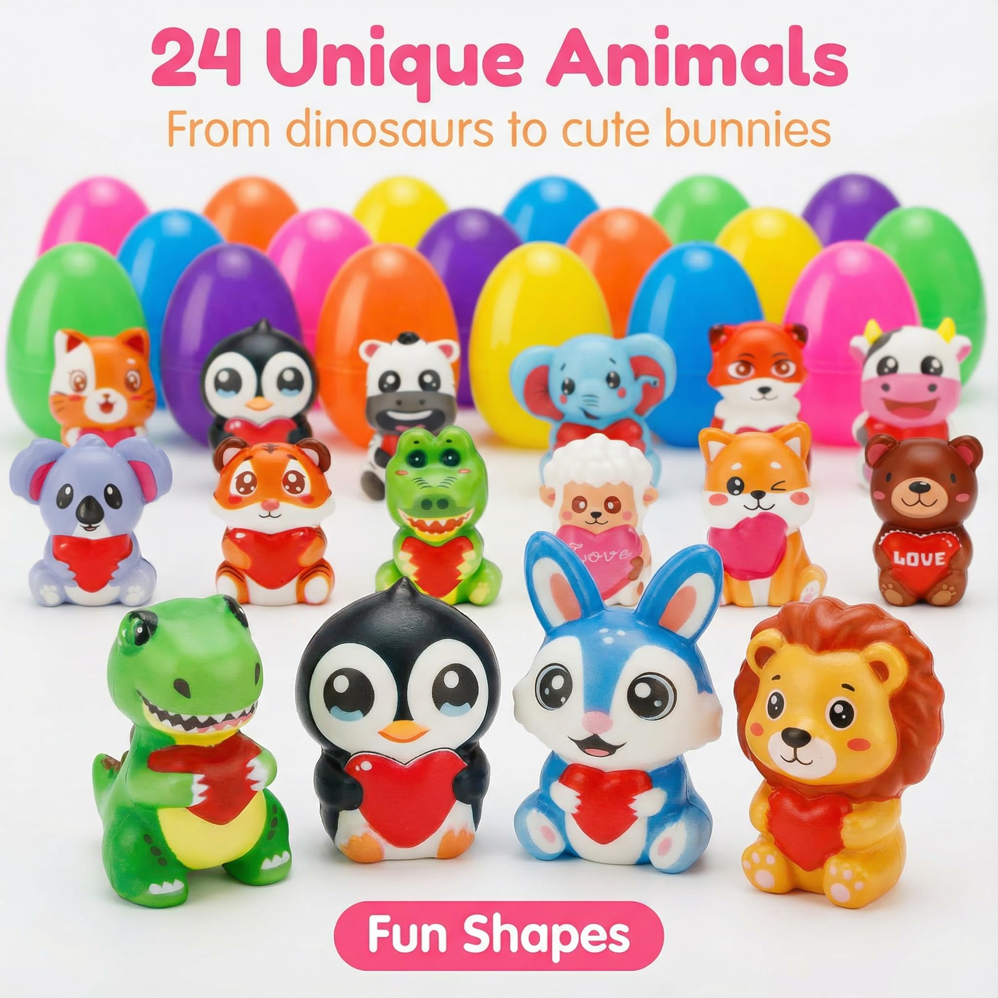 AUUGUU colorful eggs simplify hunting for kids and hosts at Easter events.