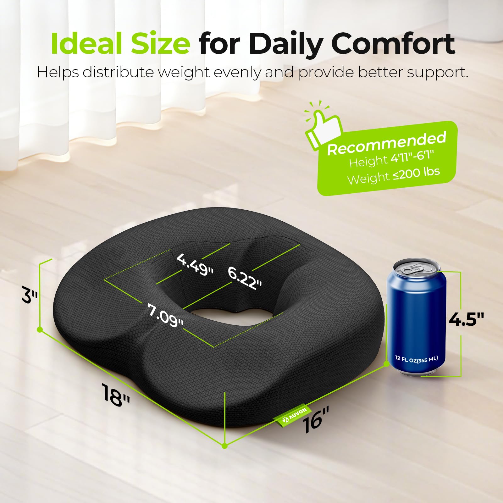 AUVON removable cover for quick daily cleaning