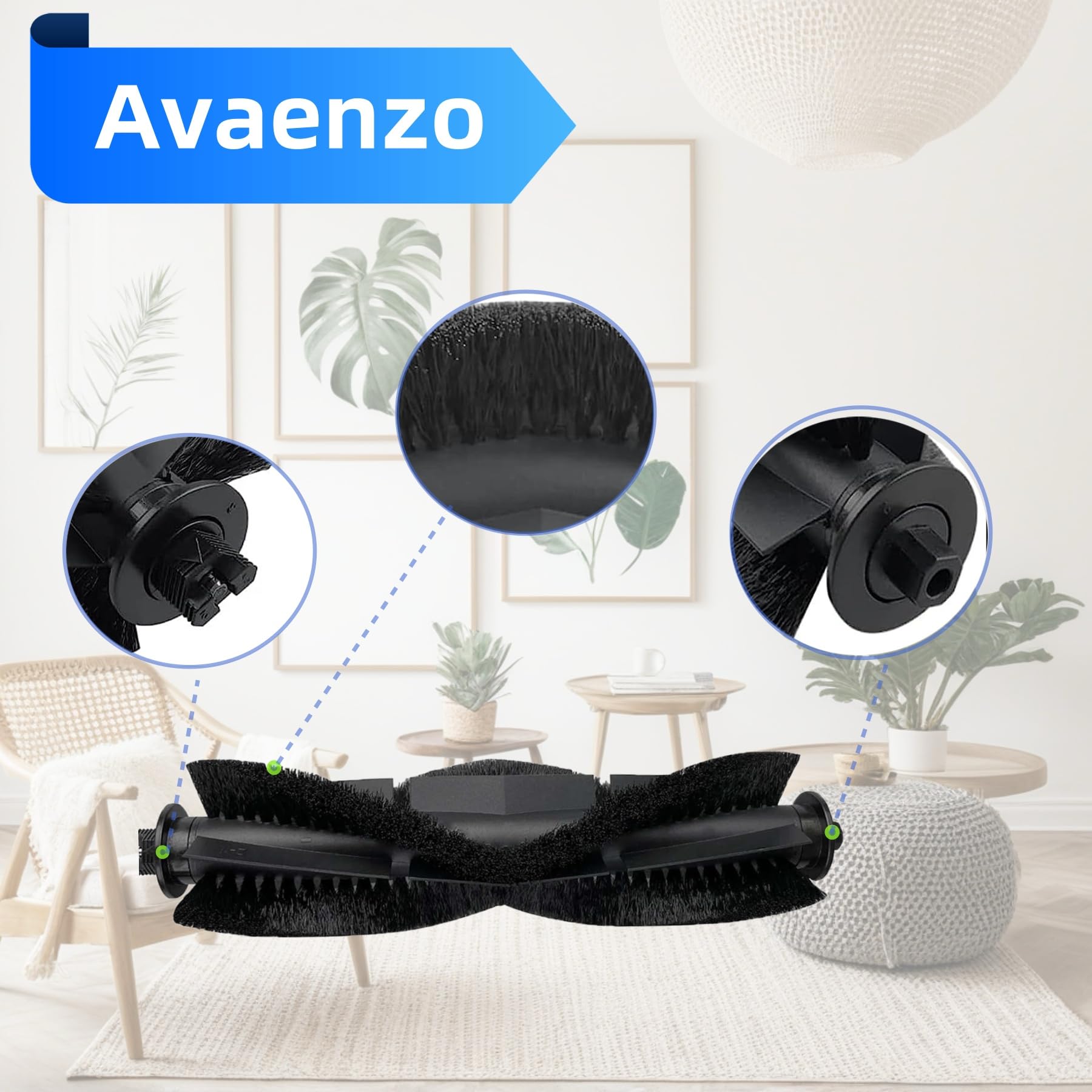 Avaenzo main brush for Tikom L8000 maintains strong suction and smooth operation.