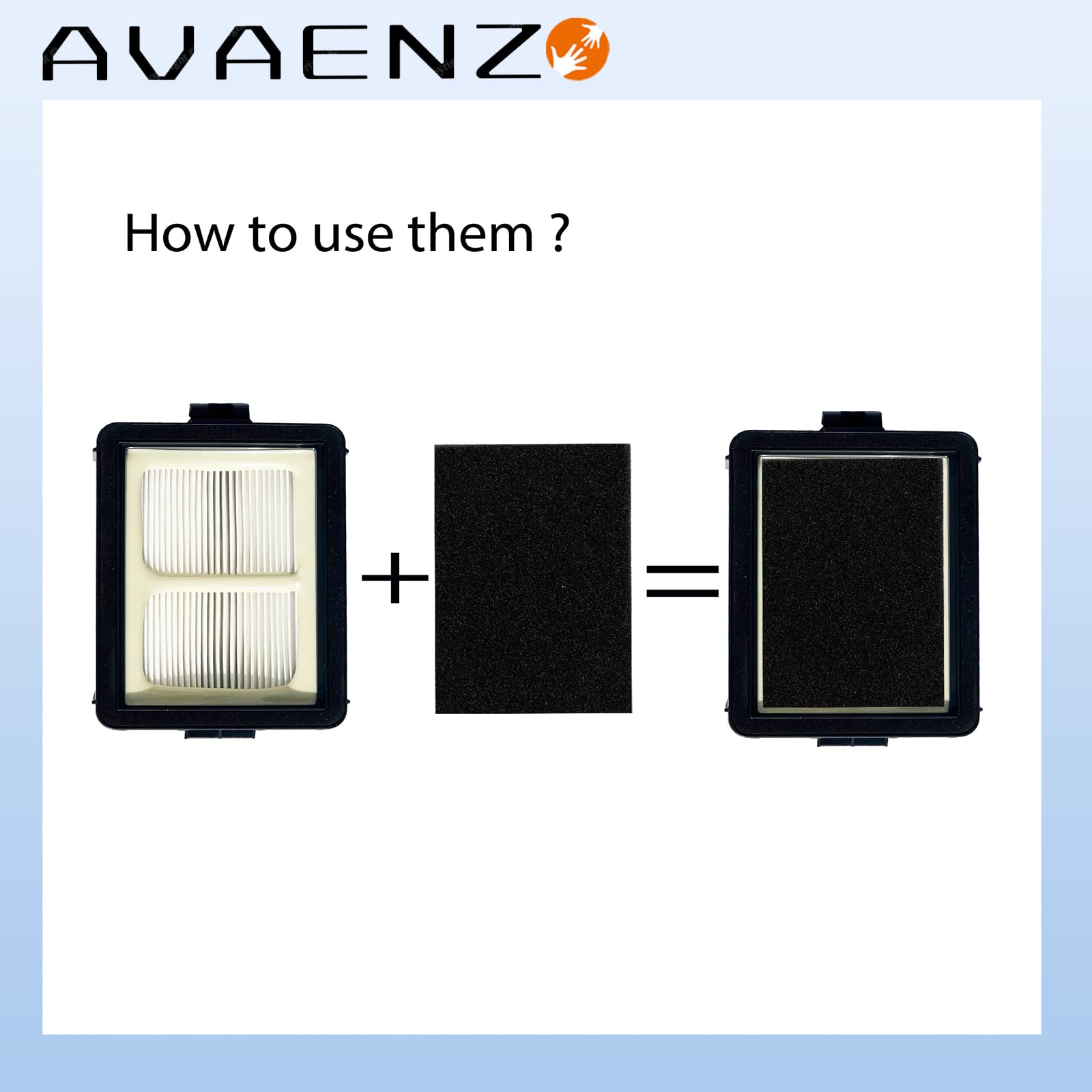 Avaenzo motor post-filter for Shark traps fine dust and allergens