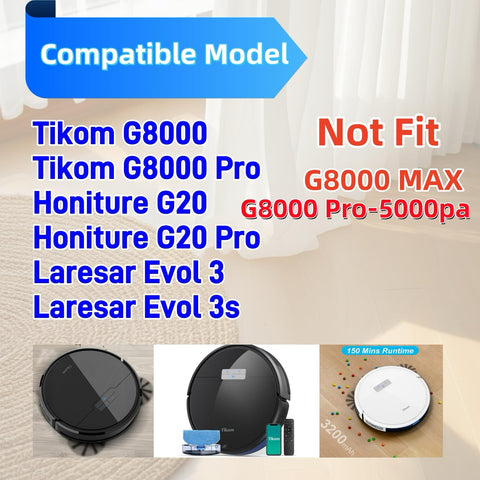 Avaenzo side brushes for Tikom G8000 Pro reach corners effectively.
