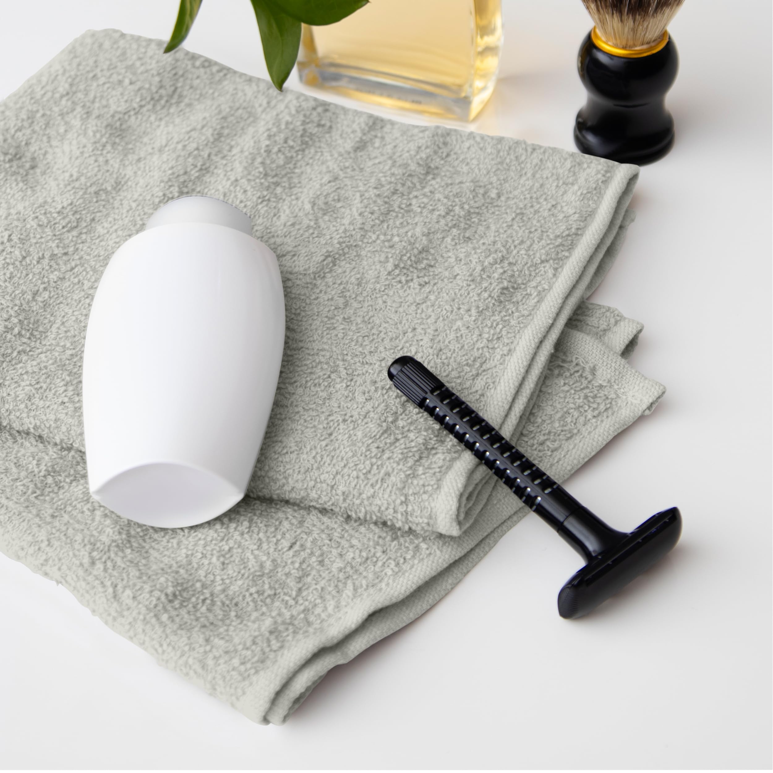 Avalon Towels quick dry highly absorbent material supports quick cleanup.