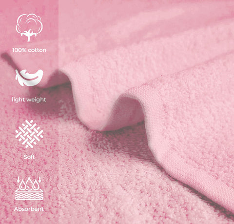 Avalon Towels pink bulk pack 24 towels for hotels or gyms