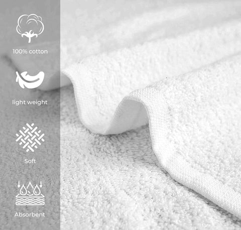 Avalon Towels bulk pack 24 white towels for consistent salon and gym supply.