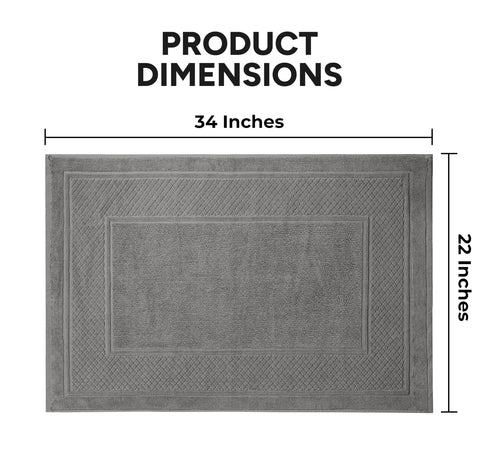 Avalon Towels grey bath mat easy care lint-free washing