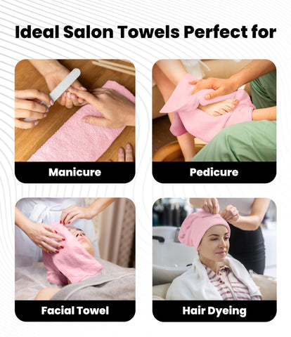 Avalon Towels pink towel with hemmed edges for durability