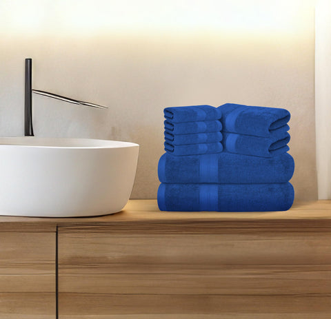 Avalon Towels set ideal for hotel, spa, or gym use in a bathroom.