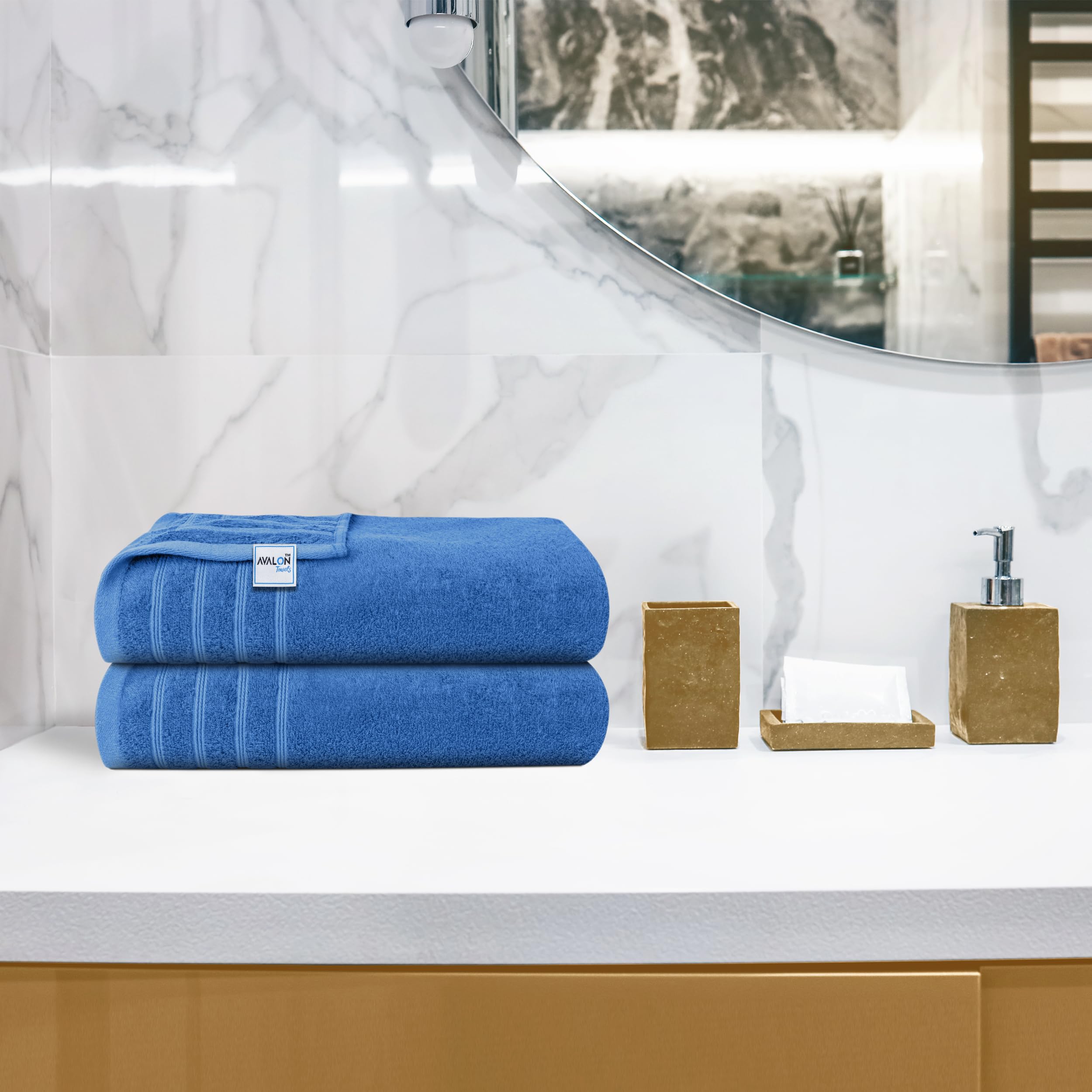 Avalon Towels luxury bathroom decor upgrade adds a chic, modern touch.