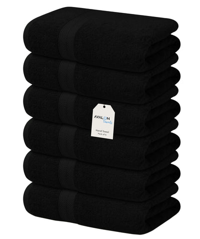 Avalon Towels luxury hand towels 16x28 in soft cotton, highly absorbent for everyday drying.