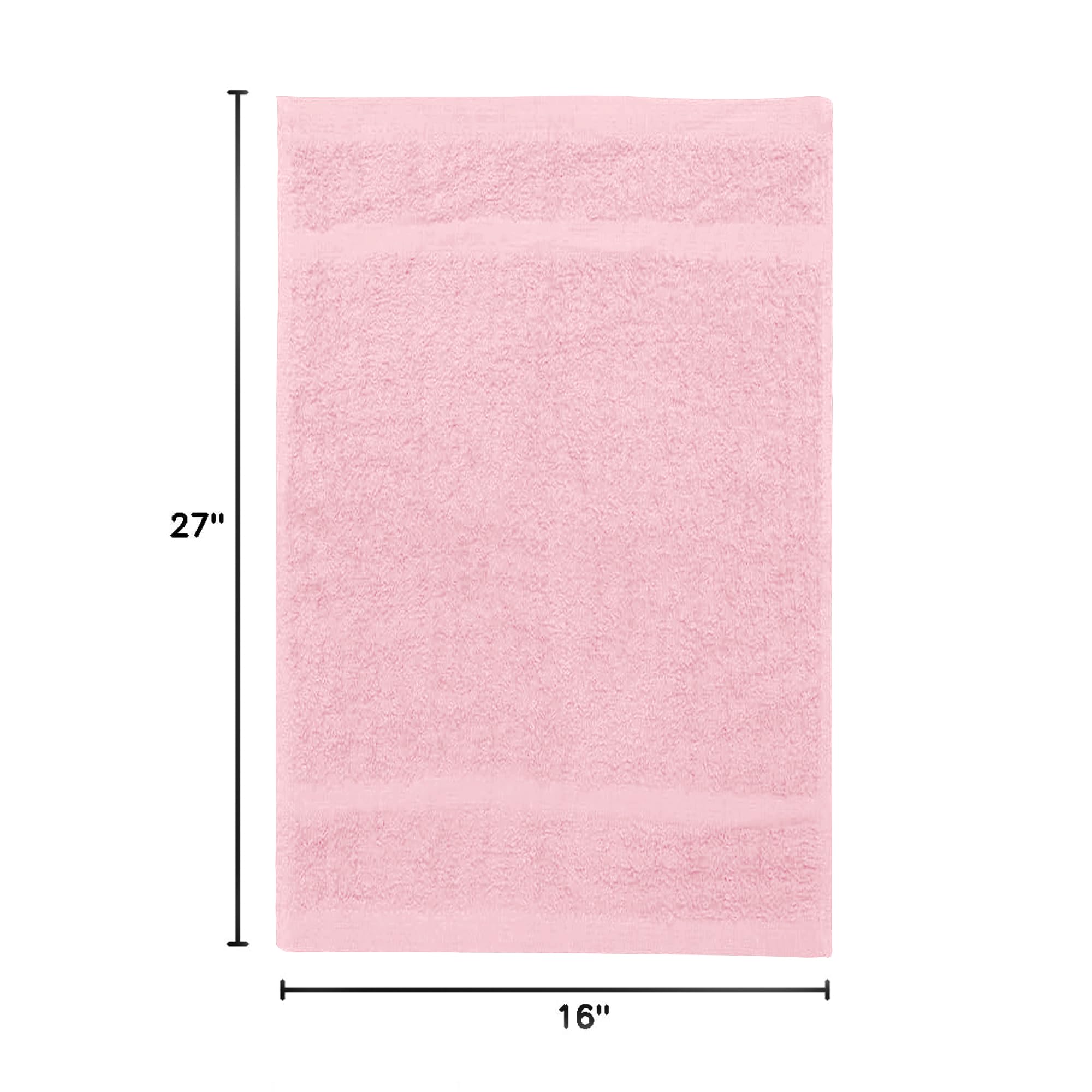 Avalon Towels machine-washable pink towel stays soft after washing