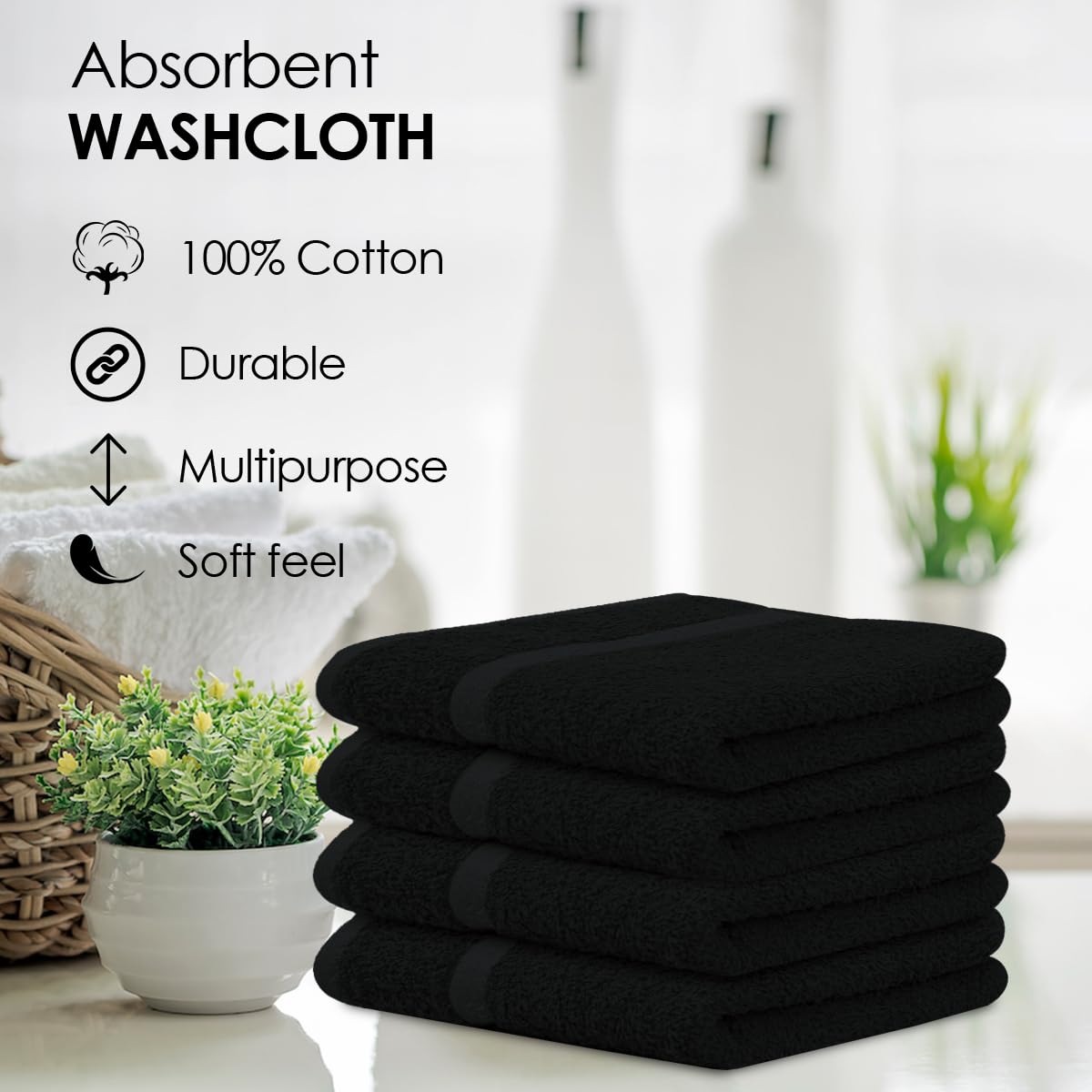 Avalon Towels multi-use washcloths double as cleaning rags around the home.