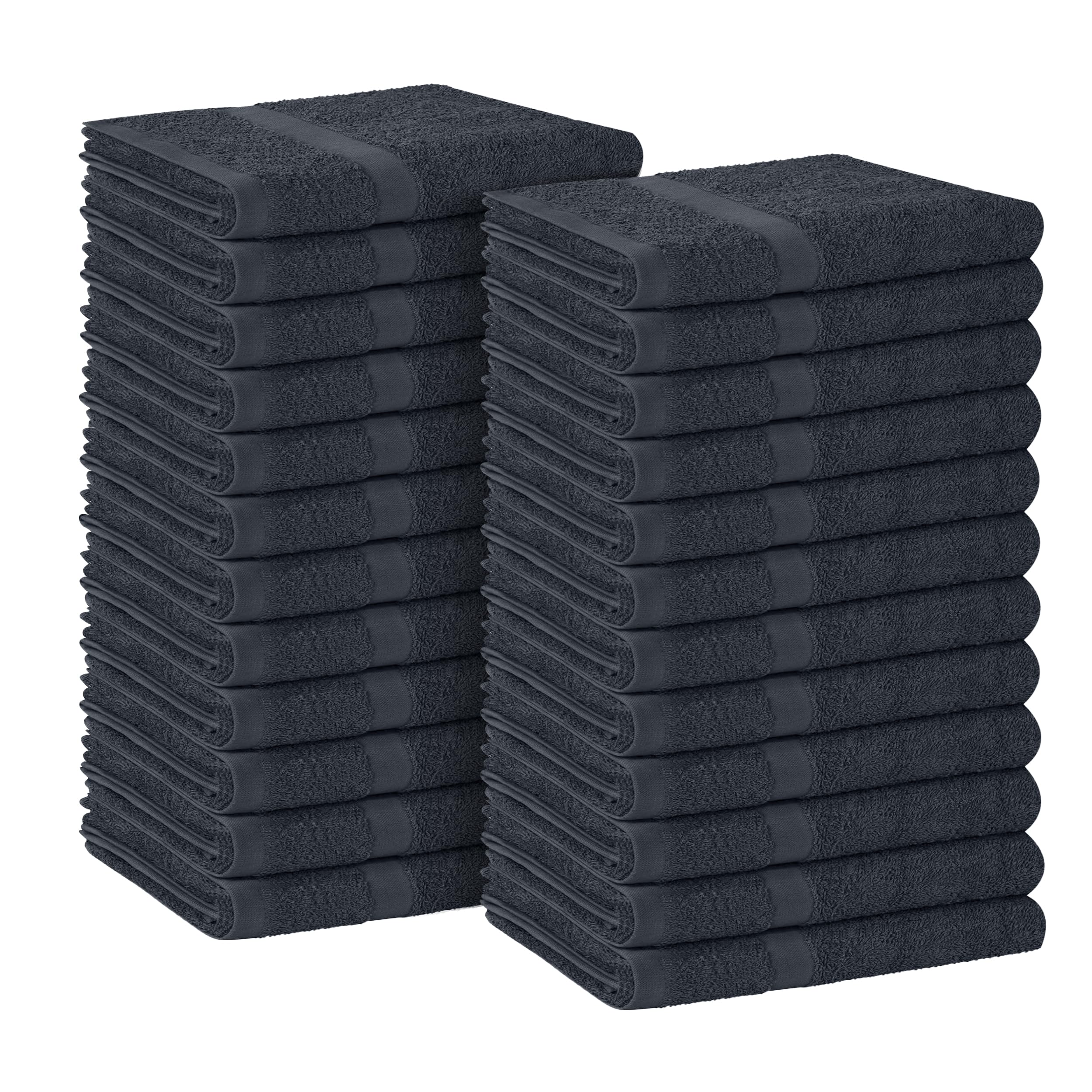 Avalon Towels salon towel grey 16x27 close-up, showing plush cotton absorbency for spa use.