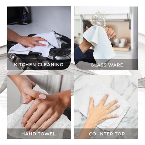 Avalon Towels washcloth white color - clean bathroom aesthetic